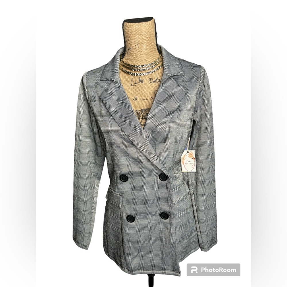Women's Plaid Flannel Blazer